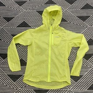 Patagonia Houdini Lightweight Hiking Travel Biking Jacket Size S High Visibility